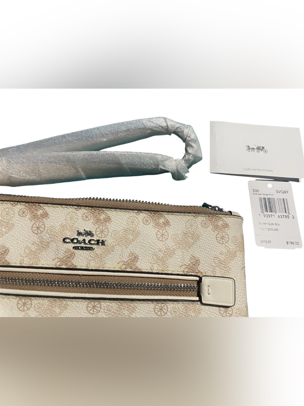 COACH GALLERY POUCH HORSE & CARRIAGE PRINT - Picture 3 of 5